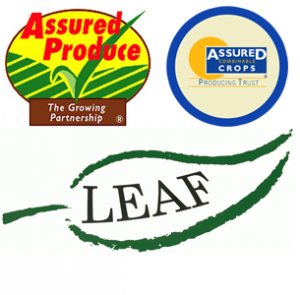 Assured Produce Logo, Assured Crops Logo, Leaf UK Logo 